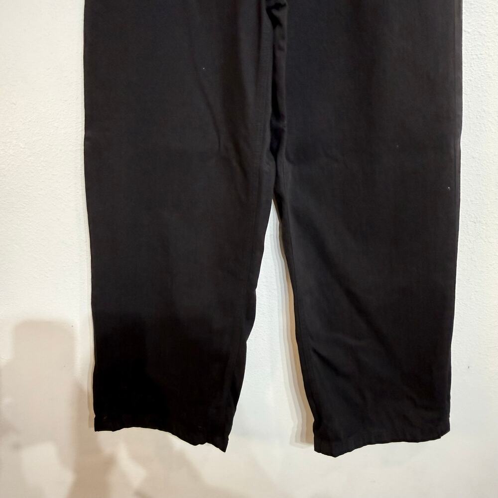 Zara Black Mid Rise Loose Fit Wide Leg Jeans Sz 8 NWT - Picture 4 of 10